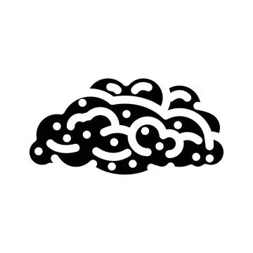 Soap foam bubbles glyph icon vector illustration Ilustración de archivo