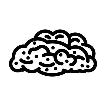 Soap foam bubbles line icon vector illustration Stock Illustration