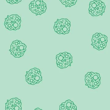 Soap foam bubbles line seamless pattern Stockillustratie
