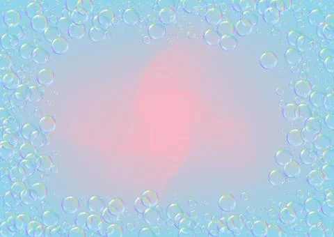 Soap foam. Detergent bath bubble and suds for bathtub. Shampoo. Stock Illustration