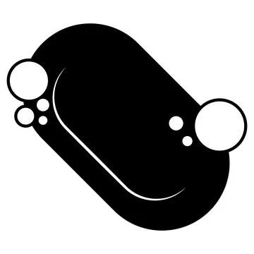 Soap with foam single element pictogram vector illustration. Stock Illustration