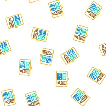 Soap gift set vector seamless pattern Illustrazione stock