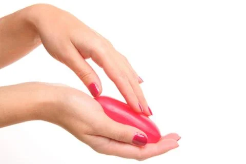 Soap with hands Stock Photos