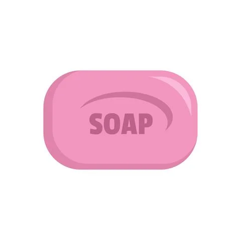Soap icon flat isolated vector Stock Illustration