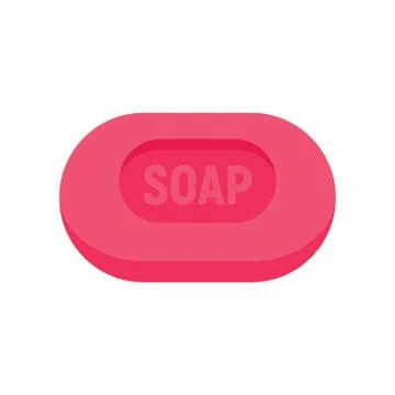Soap icon in flat style Stock Illustration