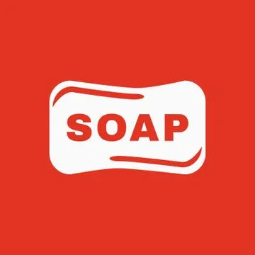 The soap icon.  Soap symbol. Flat Stock Illustration