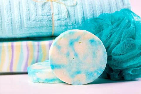 Soap of marble color Stock Photos