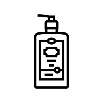 Soap natural line icon vector illustration Ilustración de archivo