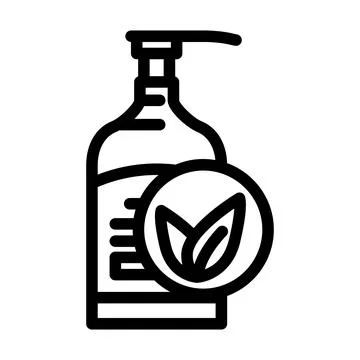 Soap natural line icon vector illustration 스톡 일러스트