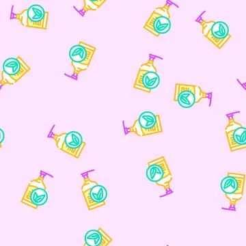 Soap natural vector seamless pattern Stock Illustration