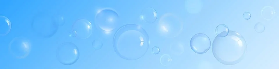 Soap or shampoo bubble background Stockillustratie