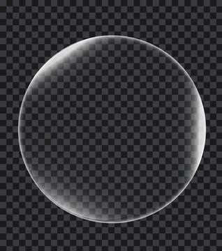 Soap or Water bubbles on tranparency background ,vector design element EPS10  Stock Illustration