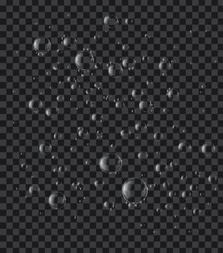 Soap or Water bubbles on tranparency background ,vector design element EPS10  Stock Illustration