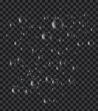 Soap or Water bubbles on tranparency background ,vector design element EPS10  Stock-Illustration