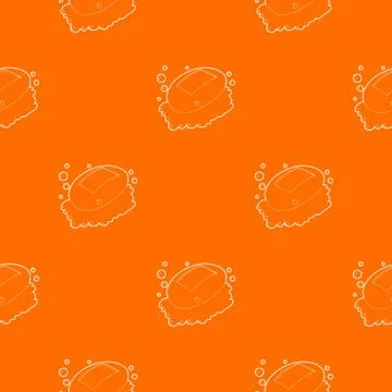 Soap pattern orange Stock Illustration