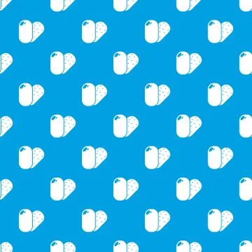 Soap pattern seamless blue Stock Illustration