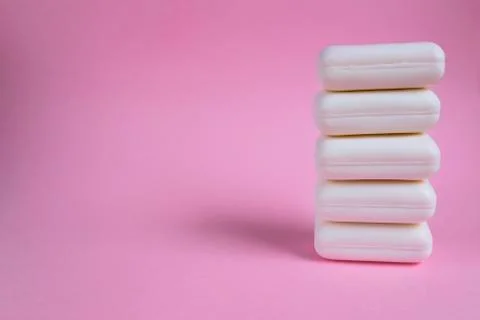 Soap on pink background Stock Photos