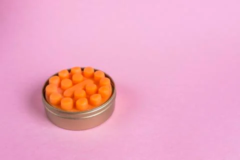 Soap on pink background Stock Photos