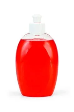 Soap red liquid Stock Photos