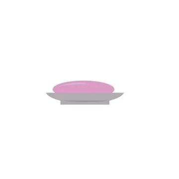 Soap vector outline icon isolated on white background. Stock Illustration