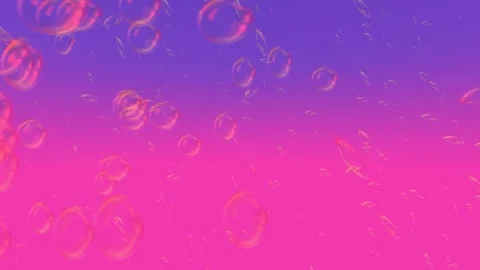 Soap Water Bubbles On Pastel Background | 4K Animation Render Stock Footage 266953068