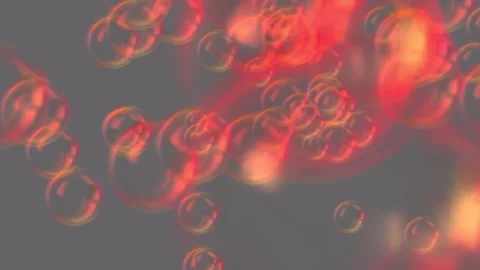 Soap Water Bubbles On Pastel Background | 4K Animation Render Stock Footage 267007980