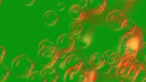 Soap Water Bubbles On Pastel Background | 4K Animation Render Stock Footage 267009645