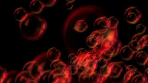 Soap Water Bubbles On Pastel Background | 4K Animation Render Stock Footage 267009676