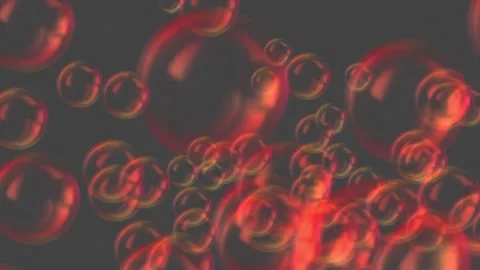 Soap Water Bubbles On Pastel Background | 4K Animation Render Stock Footage 267009680