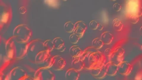 Soap Water Bubbles On Pastel Background | 4K Animation Render Stock Footage 267009681