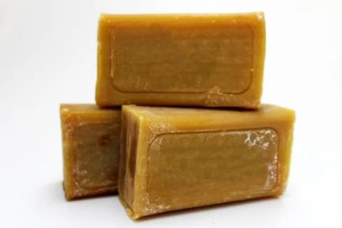 Soap on white Stock Photos