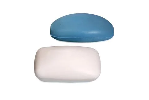 Soap on white Stock Photos