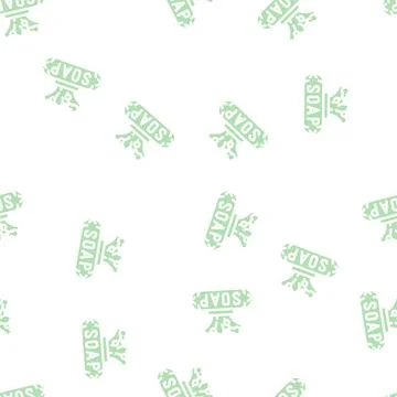 Soap wipes glyph vector seamless pattern Stock Illustration