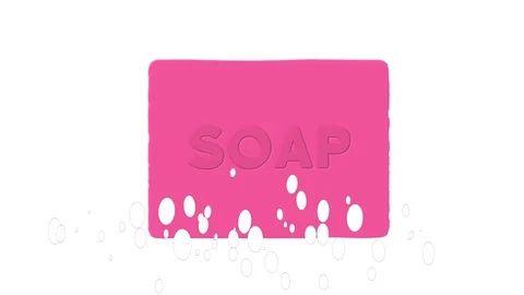 Soap Word Animation Video stock 128935055