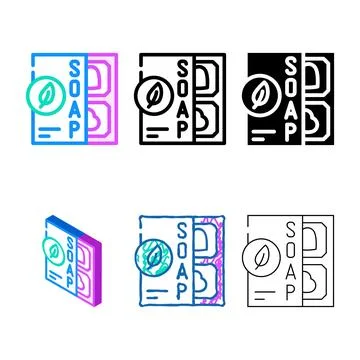 Soap zero minimal waste color icon vector Stock Illustration