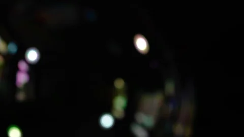 Soapbubbles on a black background Video stock 116489610