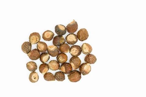 Soapnuts on white Foto stock