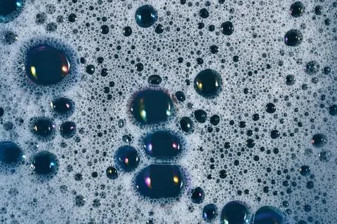 Soapsuds bubbles as background Stock Photos