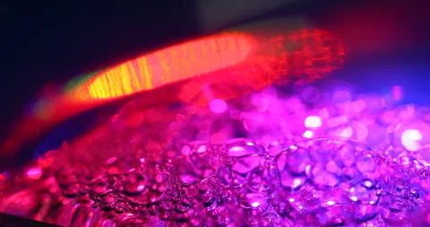 Soapy Bubbles Chemical Art Macro Shot Rainbow Stock Footage 248331652