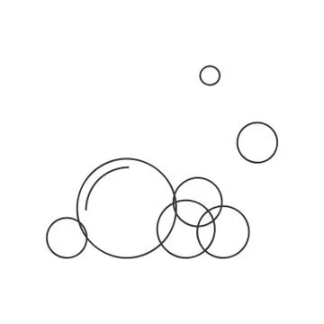 Soapy Bubbles Icon Vector Stock Illustration