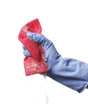 Soapy cloth Stockfoto's