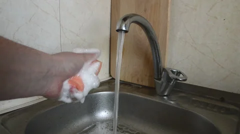 Soapy sponge 動画素材 48930655