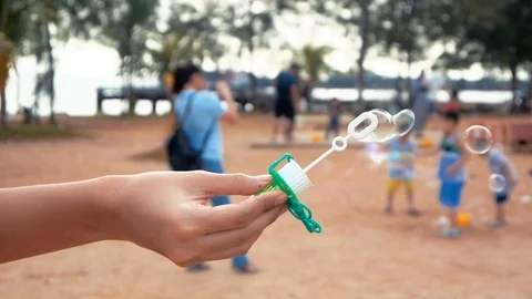 Soapy water bubbles  Slow motion 1080 Stock Footage 97715426