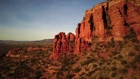 Soar around Red Rocks in HD Aerial Stock Footage 145309076