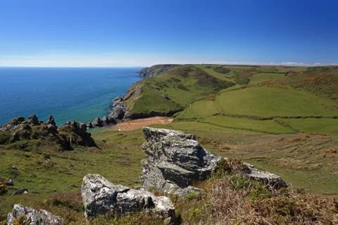 Soar mill cove beach devon england Stock Photos