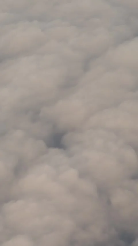 Soaring above a fluffy blanket of clouds Stock Footage 344889539