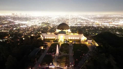 Soaring Above the Iconic Griffith Observatory Stock-Footage 203710604