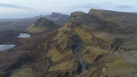 Soaring above Quiraing Video stock 107616653