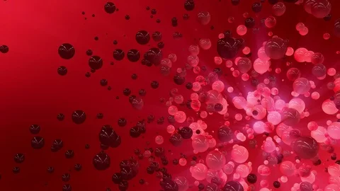 Soaring chaotic disordered balls with rays of light. Stock Footage 86581793