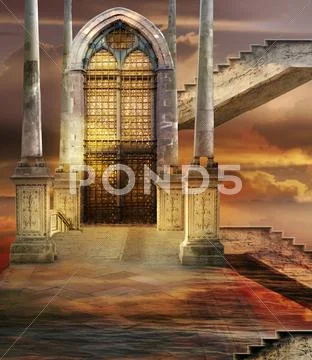 Soaring gate 스톡 일러스트